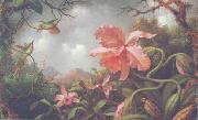 Martin Johnson Heade Hummingbirds and Two Varieties of Orchids Germany oil painting artist